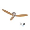 Lucci Air AIRFUSION RADAR BRUSHED CHROME/TEAK fan - Ceiling Fans